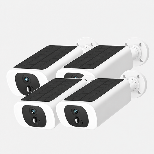 Pack 4 caméras WiFi extérieures solaires ANRAN 2K 3MP vision nocturne