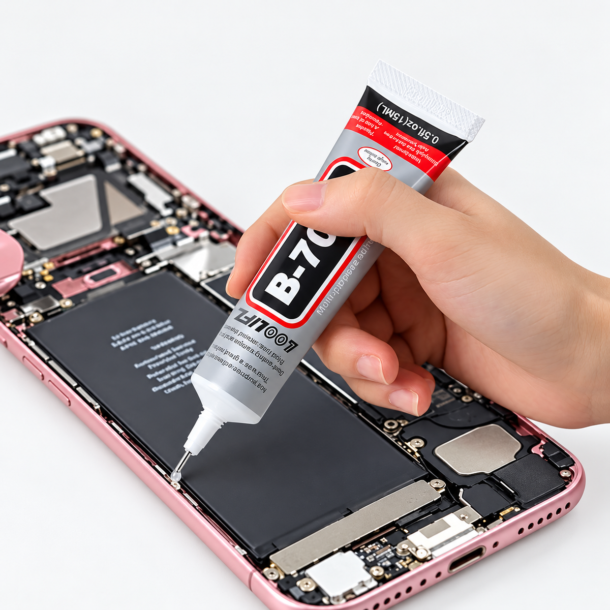Colle B7000 transparente 15 ml pour réparation d’écran de smartphone
