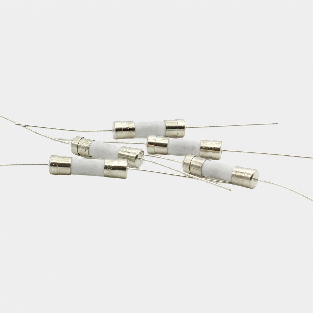 Fusibles céramiques temporisés 4A / 5A / 6.3A 250V – lot de 10, à souder