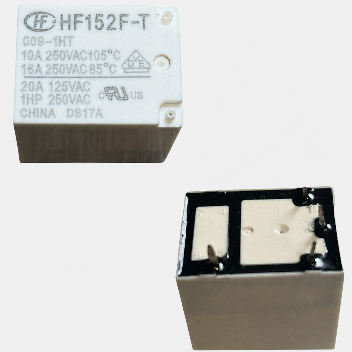 Relais de puissance HF152F-009-1HT – 9V DC, 125VAC/20A