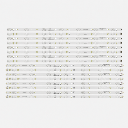 Kit Bandes LED Philips 65" 65PUS6121 65PUF6656 65PUT6651 – LBM650P0701