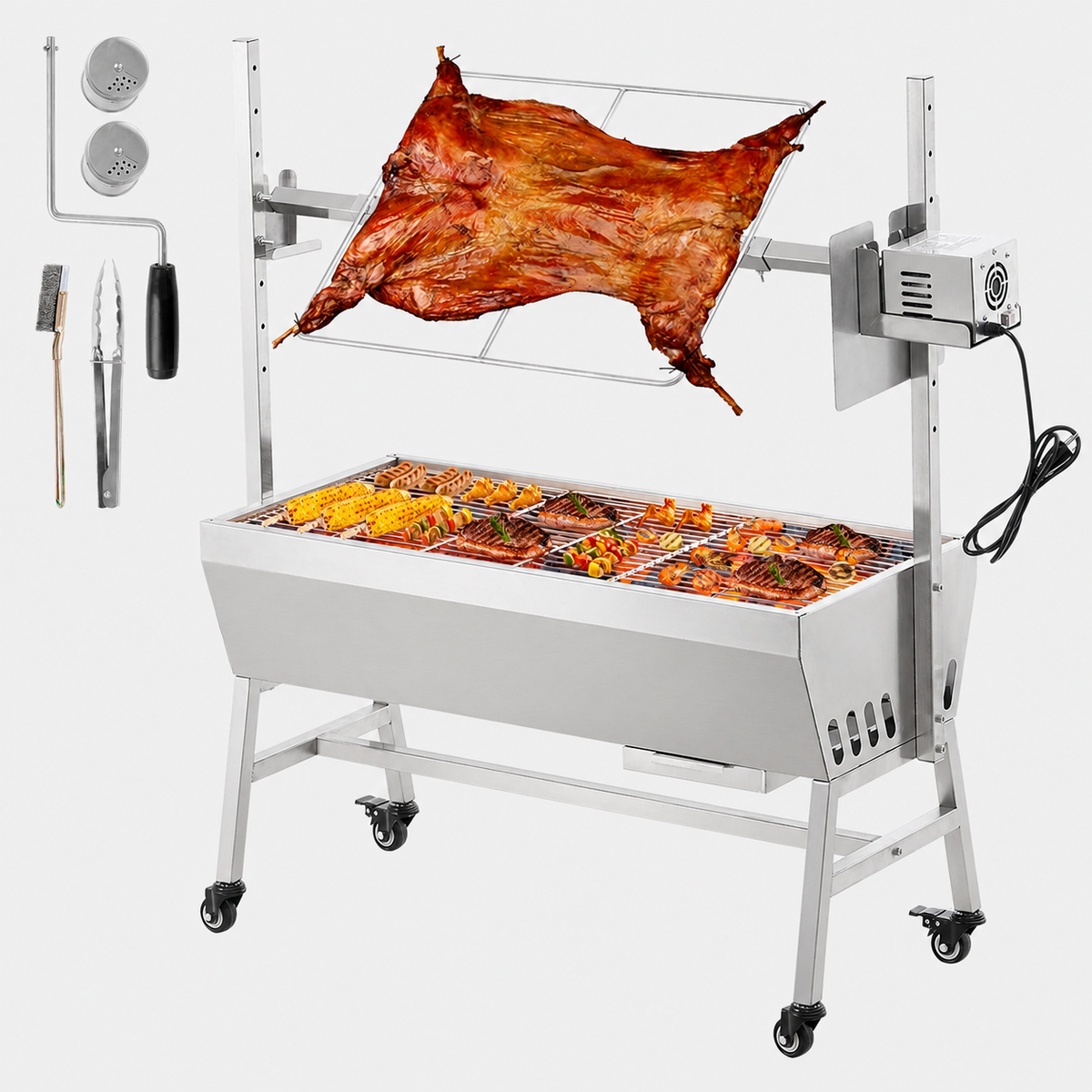 Grill rôtissoire électrique VEVOR 35 pouces capacité 40,8 kg