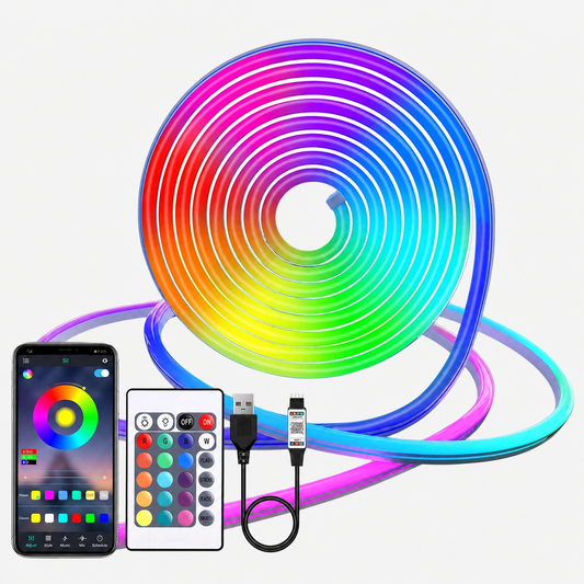 Bande LED néon RGB 5 V USB - application et télécommande