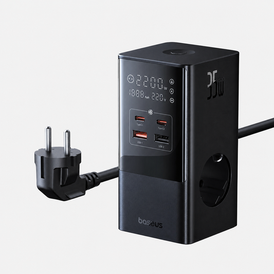 Baseus PowerCombo 35 W - station de charge 7-en-1, multiprise 4000 W