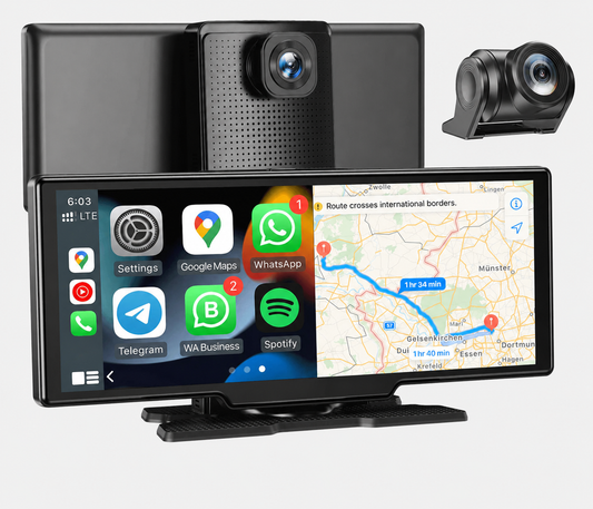 Écran CarPlay XGODY 10,26 pouces Dashcam 4K GPS WiFi Android Auto