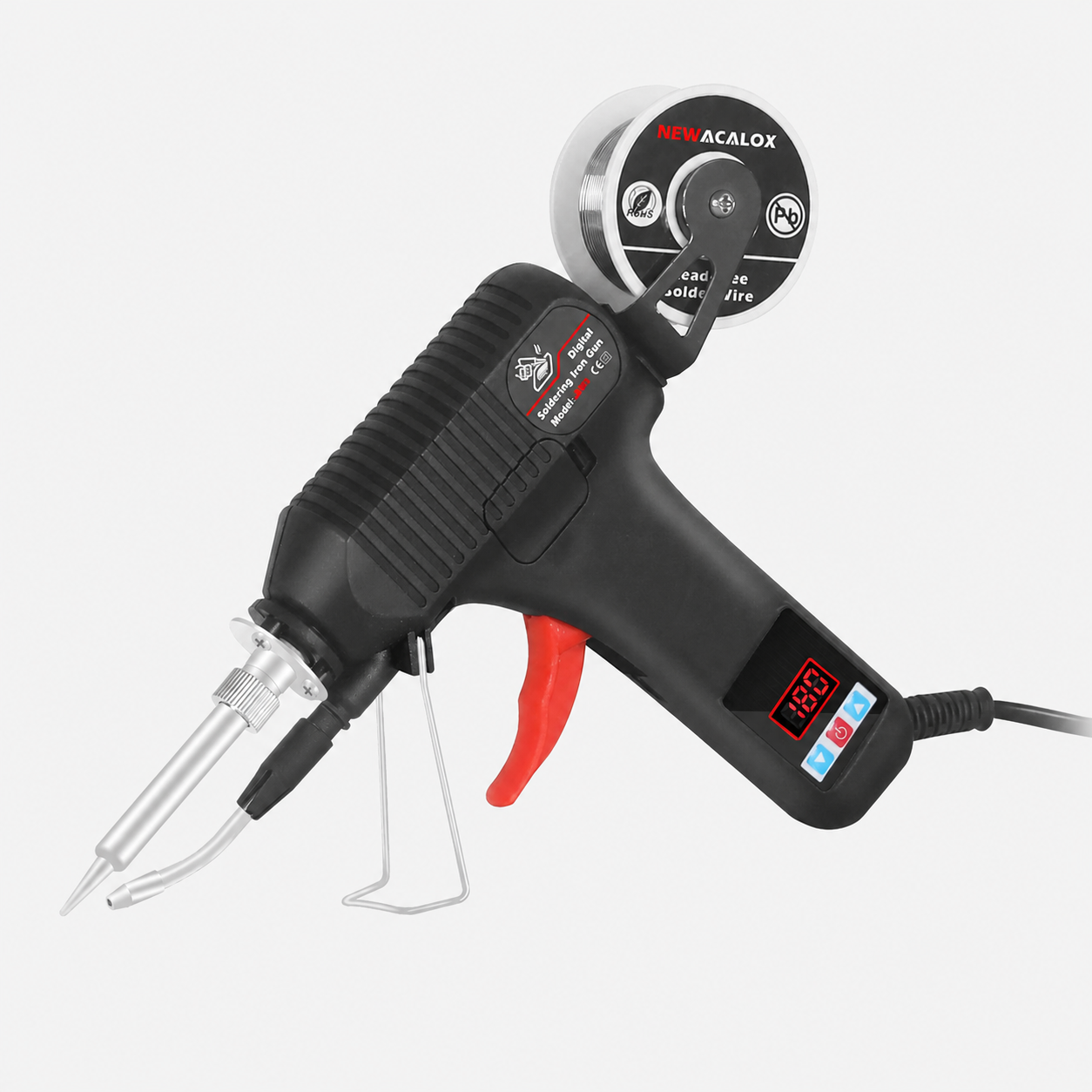 Fer à souder numérique NEWACALOX 80W 180-520°C avec étain automatique