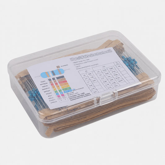 Kit assortiment résistances à film métallique 300 600 pièces