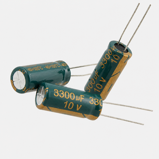Condensateur électrolytique 3300µF 10V – 10×20mm, 105°C