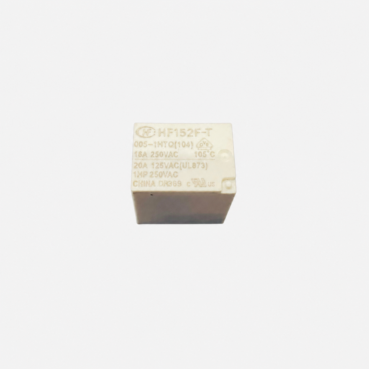 Relais de puissance HF152F-T-005-1HTQ – 5V DC, 4 broches, 16A