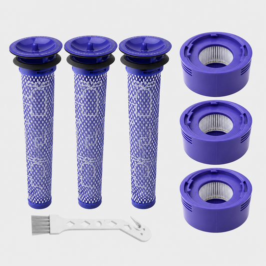 Kit filtres Dyson V7 V8 pré-filtres et post-filtres HEPA lavables