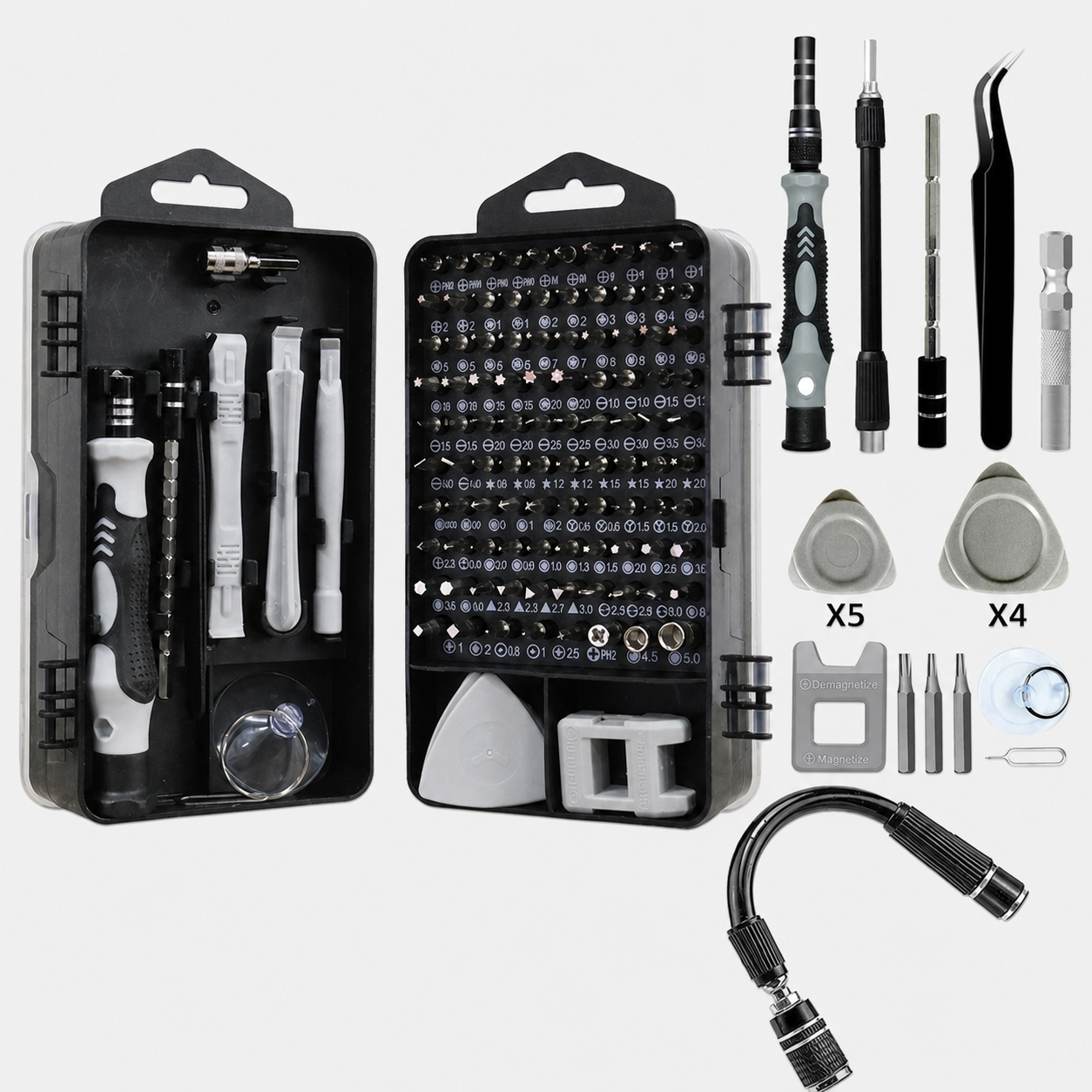 Kit tournevis précision 122-en-1 magnétique téléphone PC