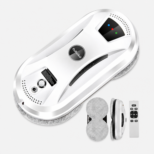Robot lave-vitres électrique Puruikajai 5600 Pa avec télécommande et accessoires