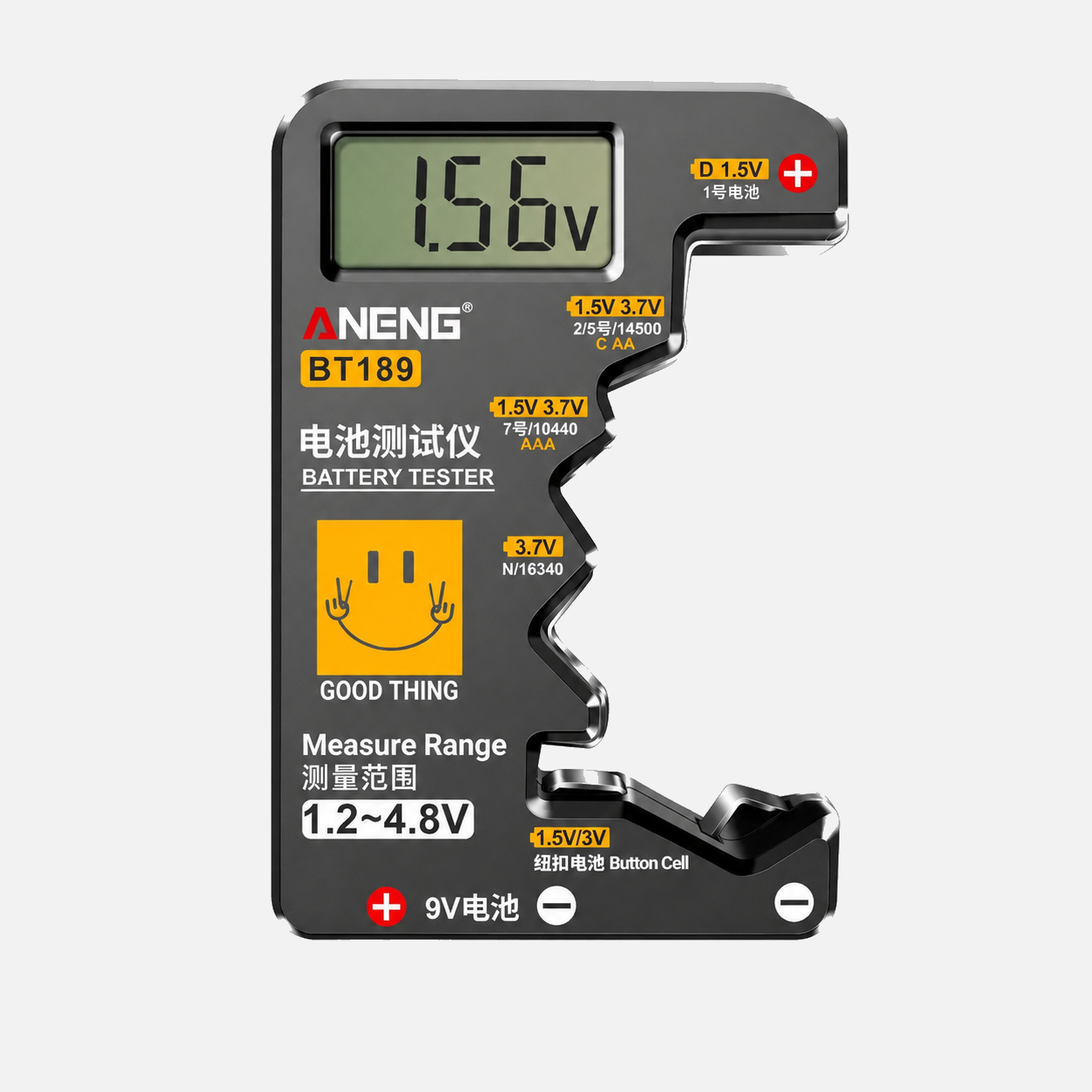 Testeur de batteries universel ANENG BT189 pour piles AA AAA C D N 9V et piles bouton
