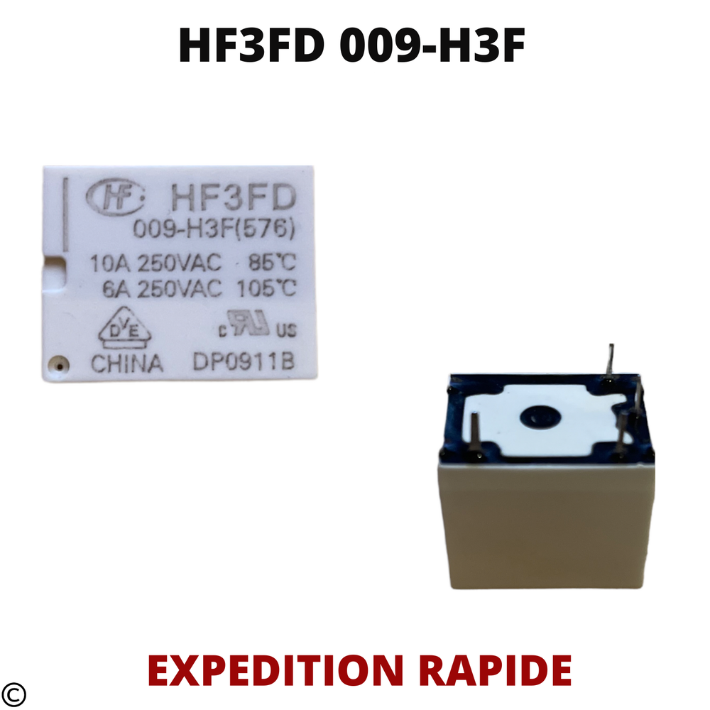 HF3FD009-H3FRELAISDEPUISSANCE4PINS9V