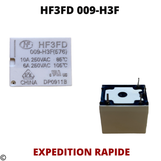 HF3FD 009-H3F RELAIS DE PUISSANCE 4PINS 9V