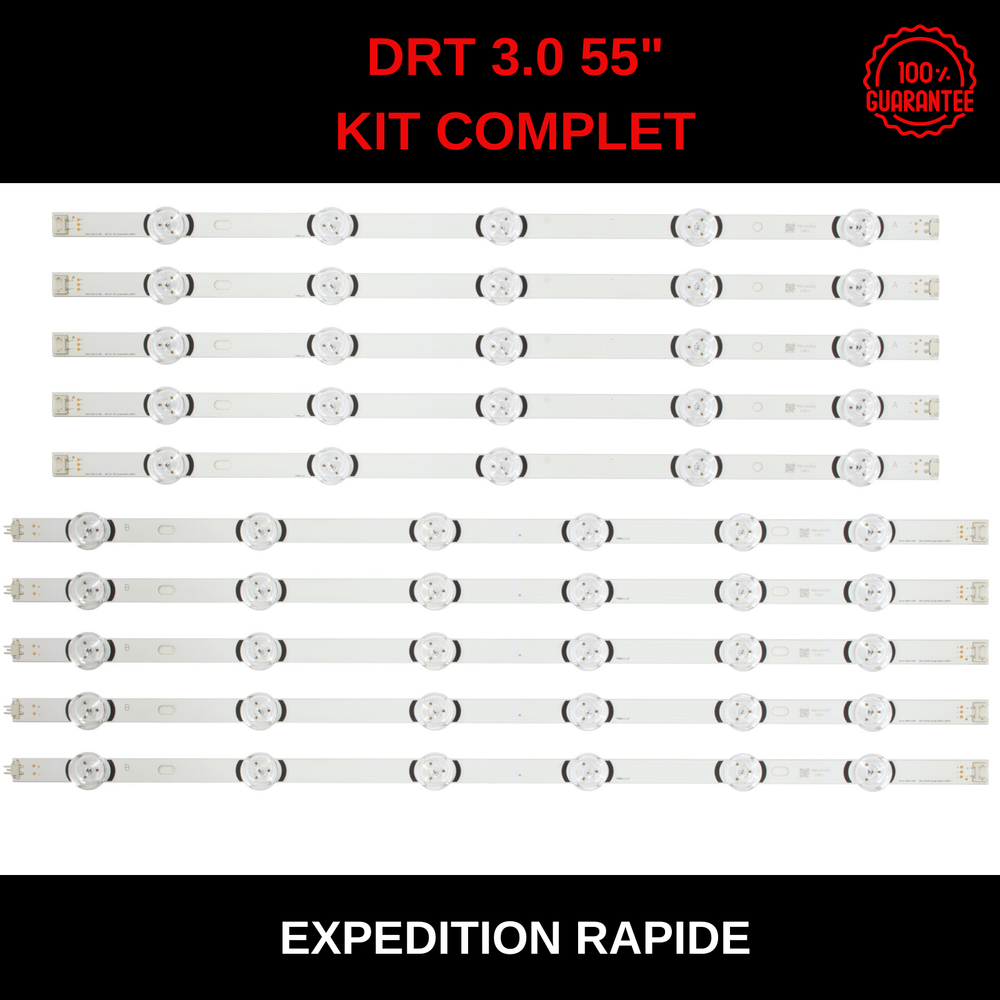 DRT 3.0 55 KIT COMPLET BANDES LED LG 6916L-1833A 1834A 1989A 1990A