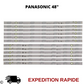 Bandes LED Panasonic TX48AX630B TX48AXW634 BX-48S04E01 MX48S04E03