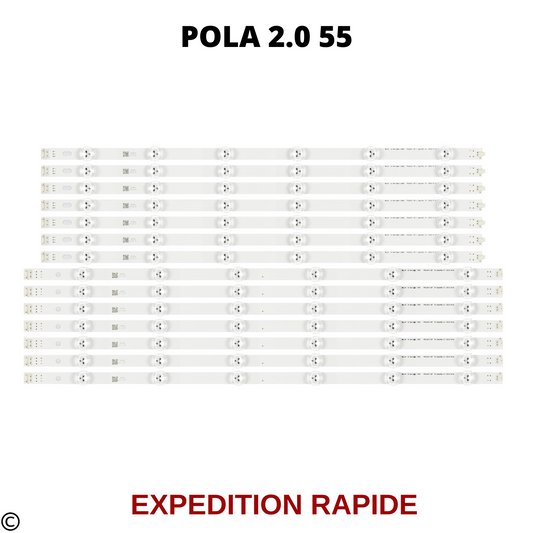 POLA 2.0 55 LZ5501LGEPWADL84 LR KIT COMPLET 14 BARRES BANDES LED LG 55"